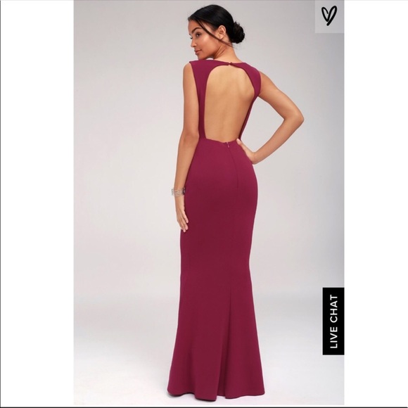 Lulus’s MINE MAGENTA BACKLESS MAXI DRESS - Picture 2 of 4